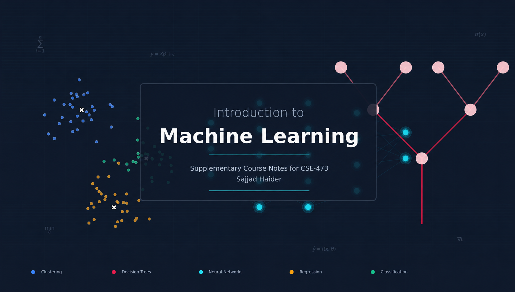 Introduction to Machine Learning - Course Cover